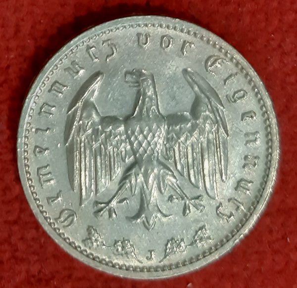 Allemagne 1 Reichsmark 1939 J. Hambourg.
