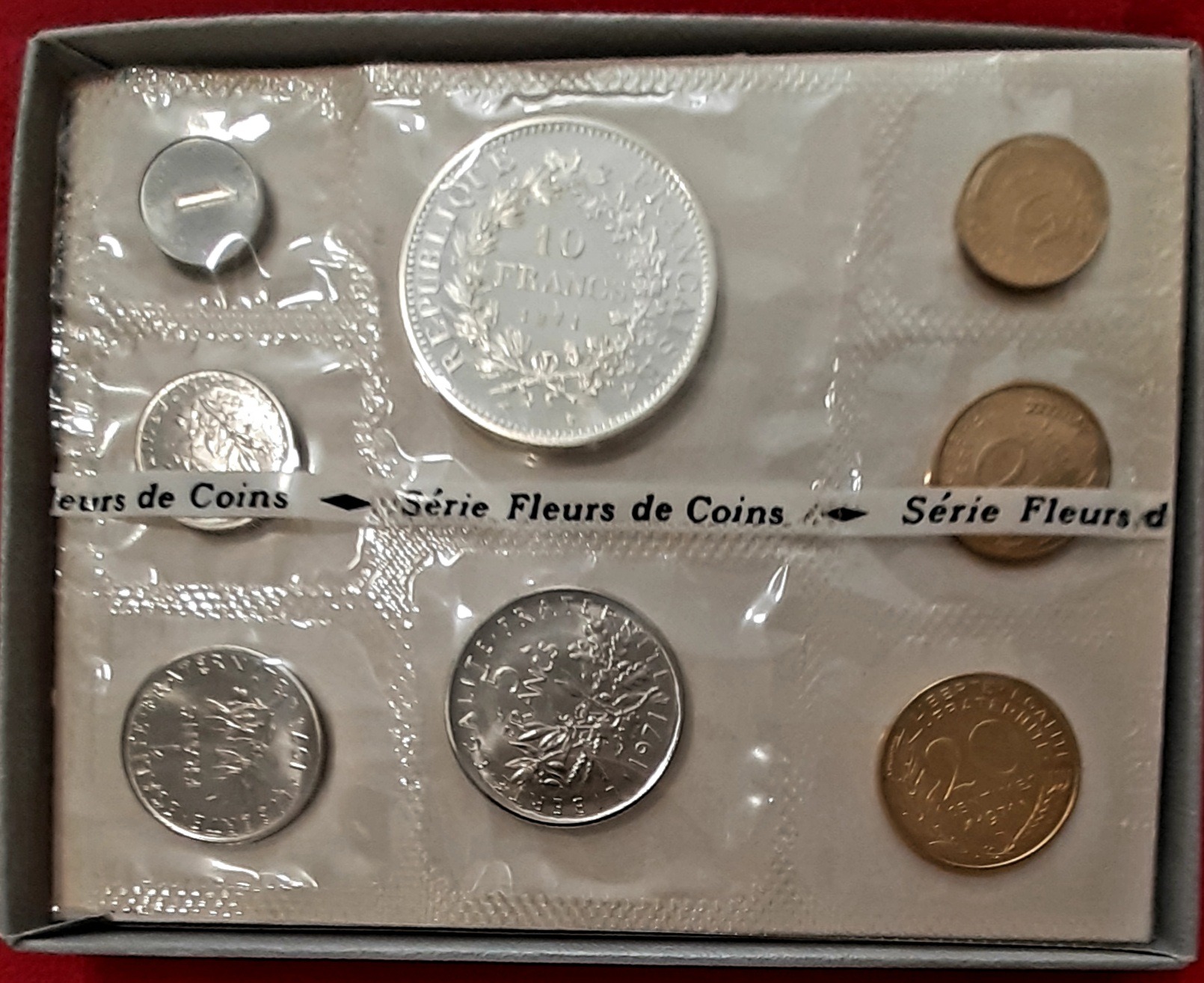 Coffret Francs 1971 FDC. Fleur de Coin.