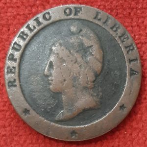 Libéria  1 Cent 1862.