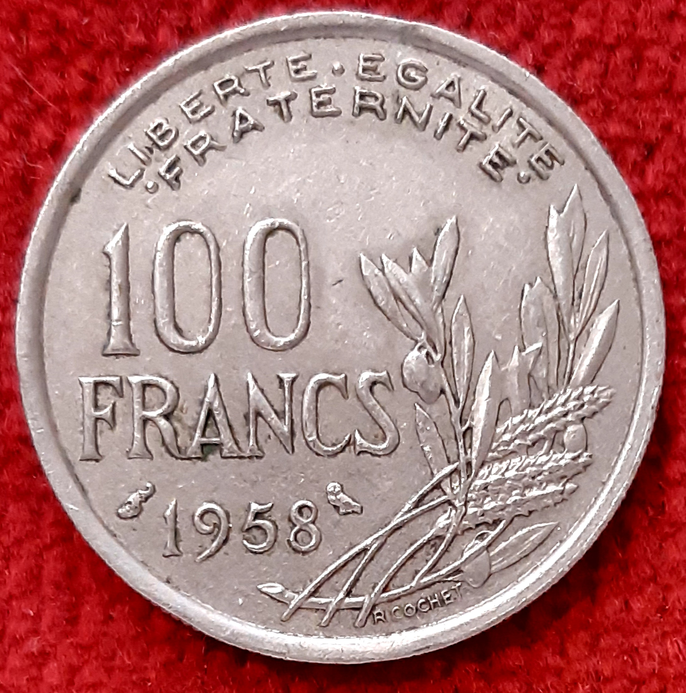 100 Francs Cochet 1958 Chouette