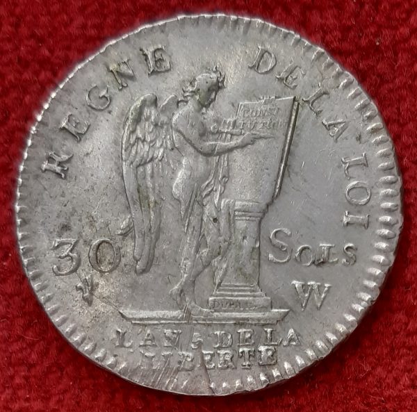louis-xvi-30-sols-argent-1793-w-lille