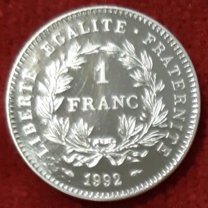 Essai 1 Franc République 1992.