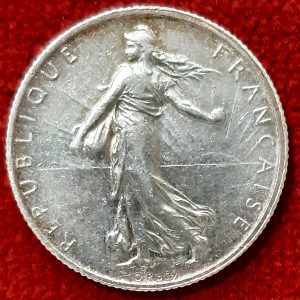 2 Francs Argent Semeuse 1913.