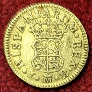 Espagne 1/2 Escudo Or Ferdinand VI. 1757 Madrid.