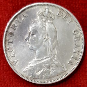 Grande Bretagne Victoria Double Florin Argent 1888.