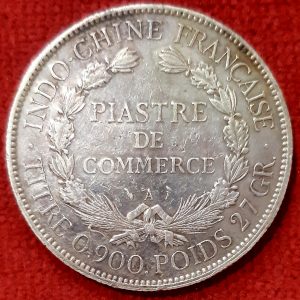 Indochine 1 Piastre Argent 1899.
