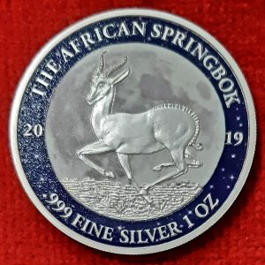 Gabon 1 Once Argent Springbok 2019.