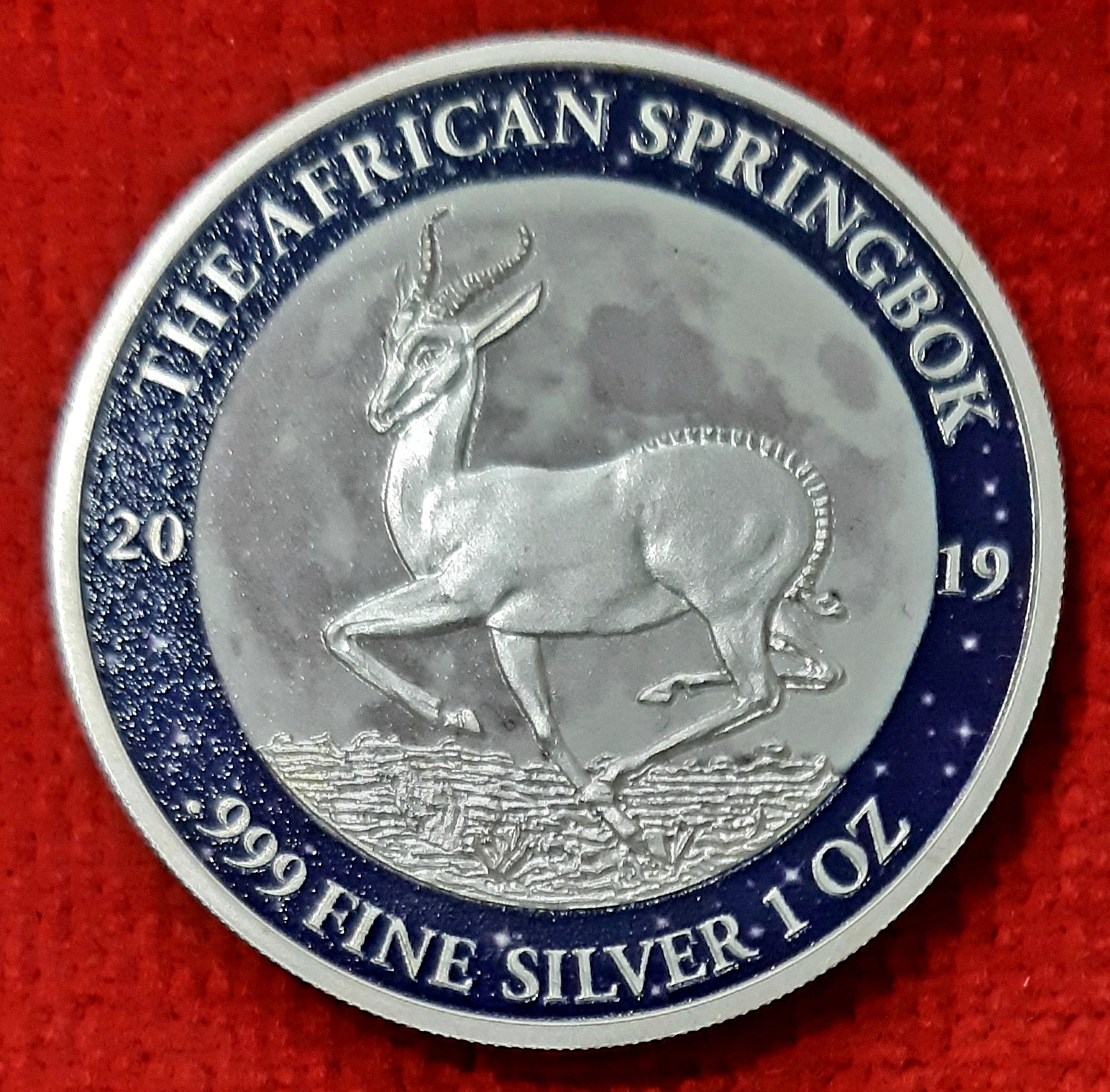 Gabon 1 Once Argent Springbok 2019.