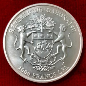 Gabon 1 Once Argent Springbok 2019.