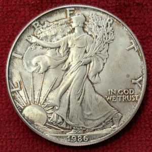 Etats Unis 1 Dollar / 1 Once Argent  Liberty 1986.