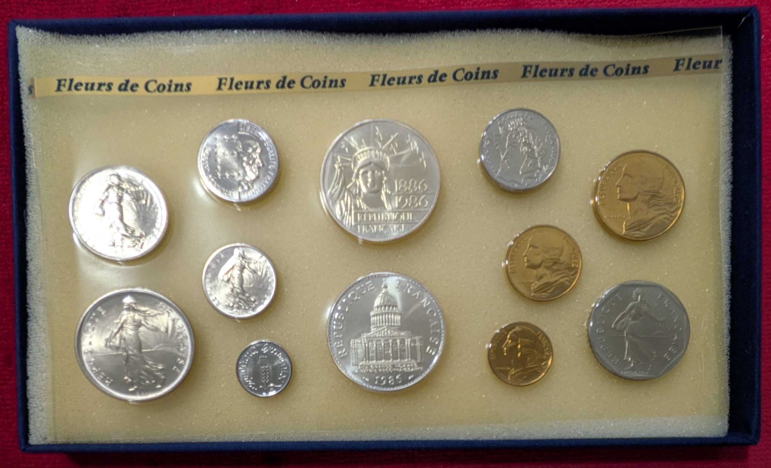 Coffret Francs 1986. FDC. Fleur de Coin