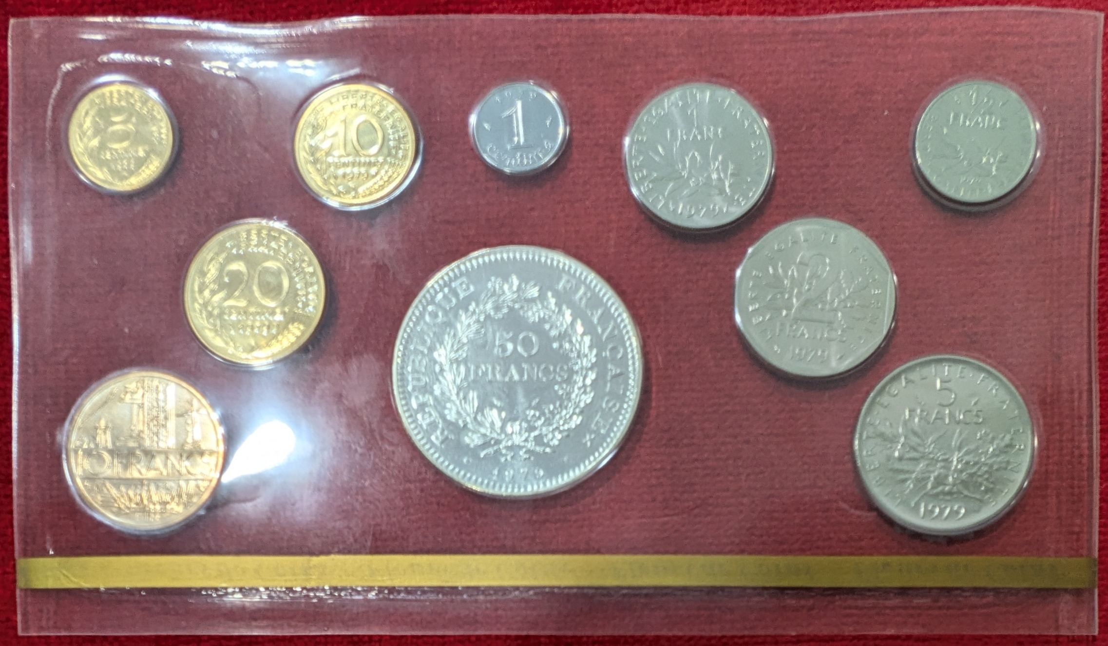 Coffret Francs 1979. FDC. Fleur de Coin.