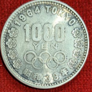 Japon 1000 Yen Argent 1964. Jeux Olympiques.