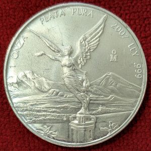 Mexique 1 Once Argent Libertad 2007.