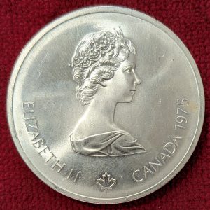 Canada  10 Dollars Argent Jeux Olympiques 1976.
