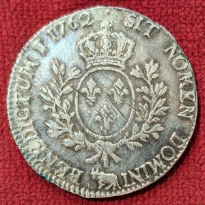 Louis XV Ecu Argent 1762 Pau.