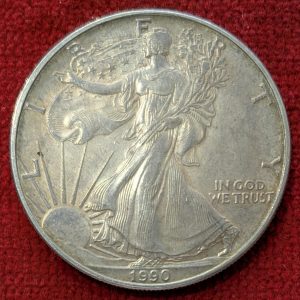 Etats Unis 1 Dollar / 1 Once Argent  Liberty 1990.