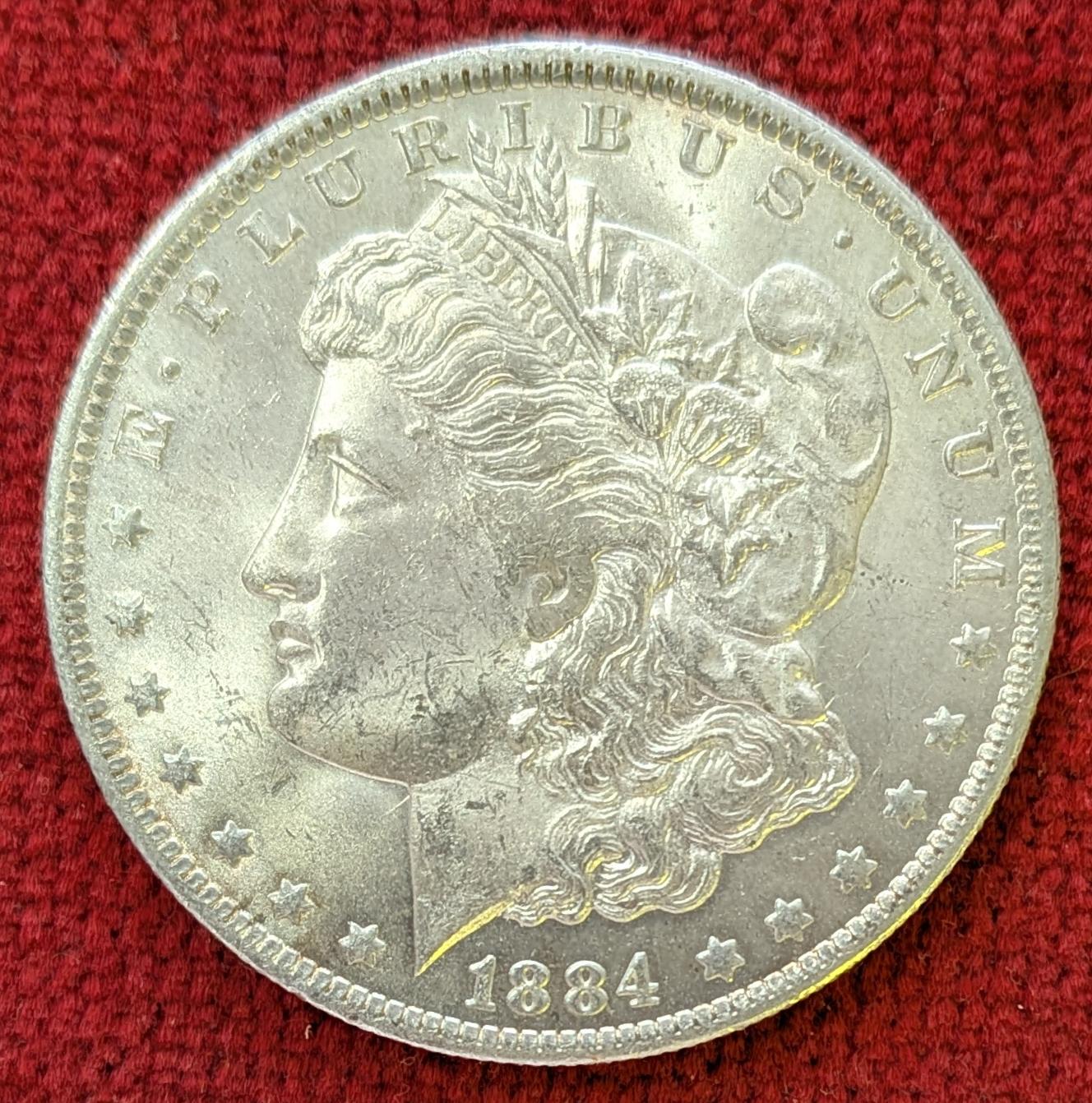 Etats Unis 1 Dollar Argent 1884. » O « . Nouvelle Orléans.