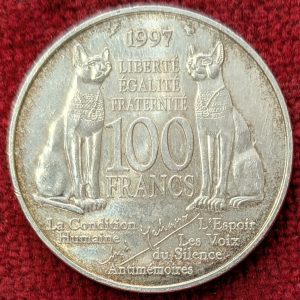 100 Francs Argent 1997 André Malraux.