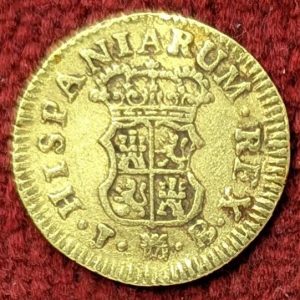 Espagne 1/2 Escudo Or Ferdinand VI. 1758 Madrid.