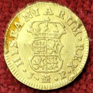 Espagne 1/2 Escudo Or Charles III. 1760. Madrid.