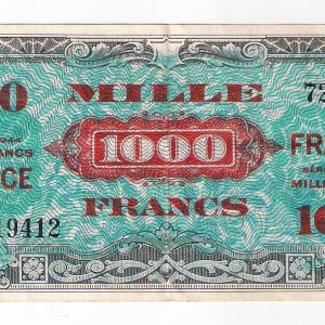 1000 Francs  France / USA série 1944.