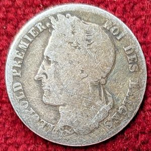 Belgique 1/2 Franc Argent Léopold 1er. 1835.