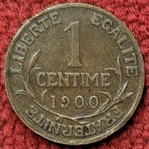 1 Centime Daniel-Dupuy 1900.